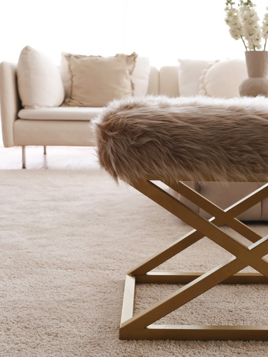 Atelier Del Sofa Capraz Pelush - Marrón y Dorado